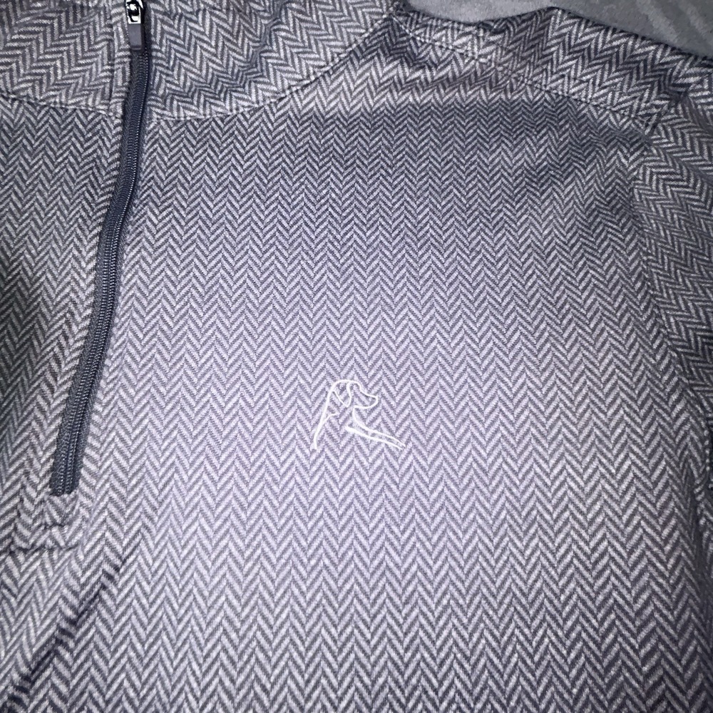 Rhoback Sweater Mens Small Gray Quarter Zip Performance Golf Pullover Athletic - Picture 3 of 9
